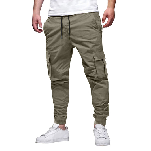 Men's Multi-pocket Drawstring Leisure Japanese Overalls