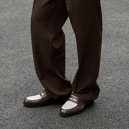 New Stylish All-match Mens Slip-on Casual Leather Shoes