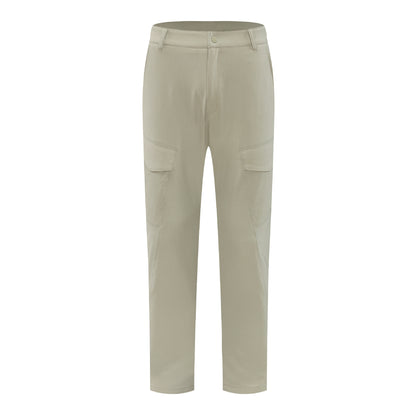 Straight Elastic Wear Resistance Multi-pocket Cargo Pants Men