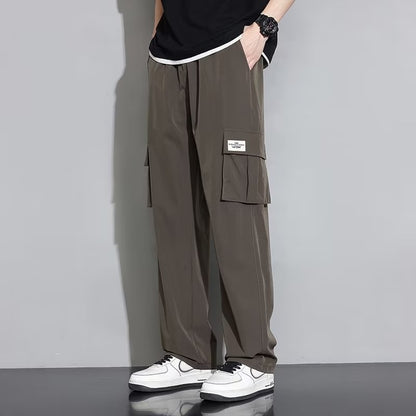 Men's Summer New Ice Silk Overalls