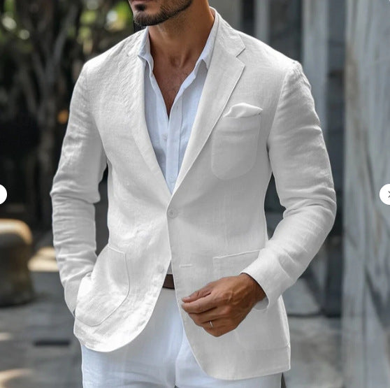 Business Casual Printing Fashionable Jacket Men