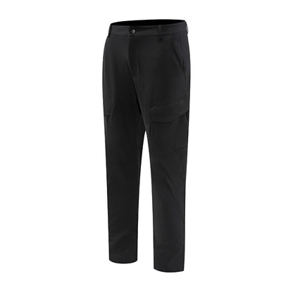 Straight Elastic Wear Resistance Multi-pocket Cargo Pants Men