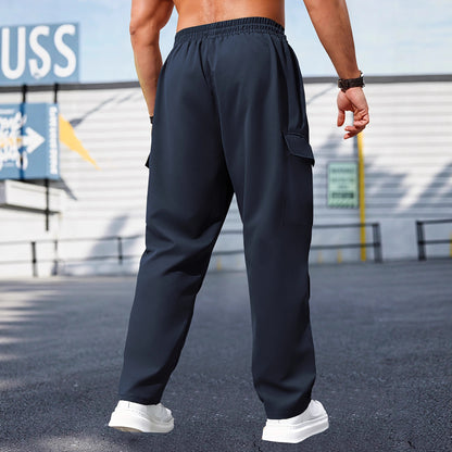Breathable Cargo Pants Retro Workwear
