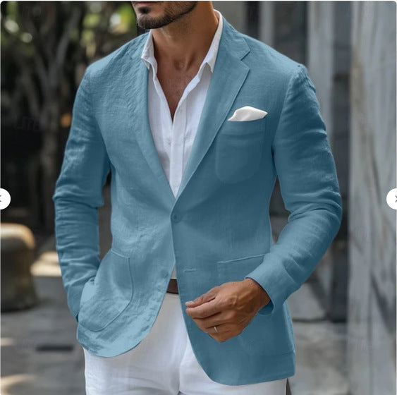 Business Casual Printing Fashionable Jacket Men